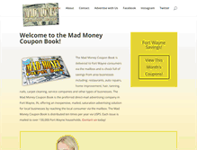 Tablet Screenshot of madmoneycouponbook.com